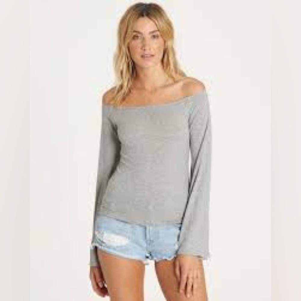Free People off the shoulder bell sleeve top